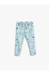 Koton Baby Boy Soft Textured Polar Bear Printed Jogger Sweatpants