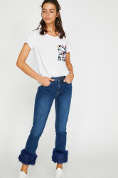 Koton Dámská modrá Angelina Low Waist Jean