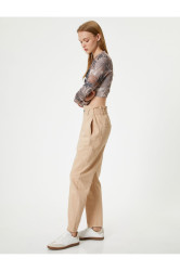 Koton High Waist Baggy Denim Pants Cotton - Baggy Jeans