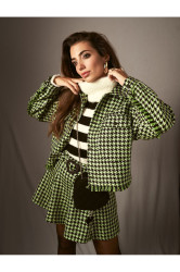 Koton Tweed Jacket with Tassel Detail and Pockets