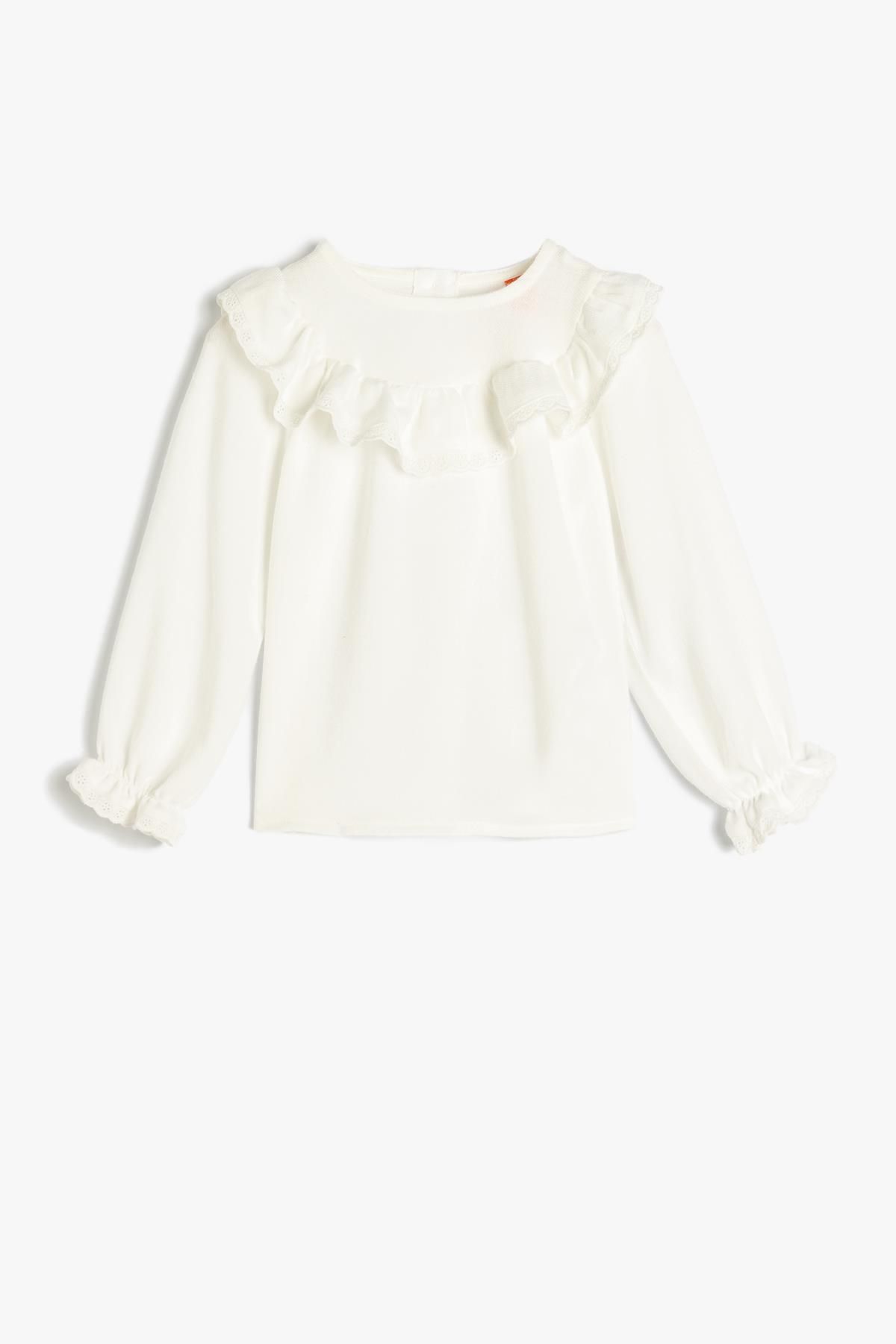 Koton White Baby Girl Shirt