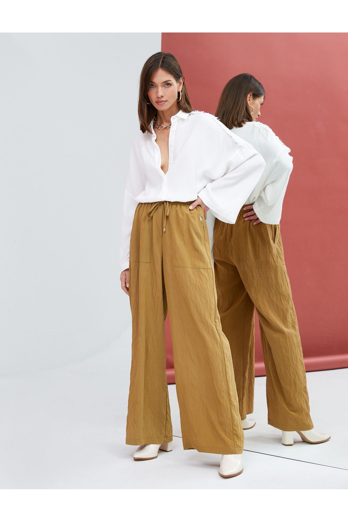 Koton Women's Off White Shirt