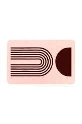 Koupelnový kobereček Artsy Doormats Abstract Half Moon 39 x 60 cm