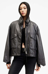 Kožená bunda AllSaints CLAY JACKET