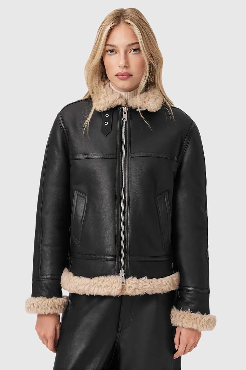 Kožená bunda AllSaints LOREL