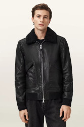 Kožená bunda AllSaints VAUCLUSE