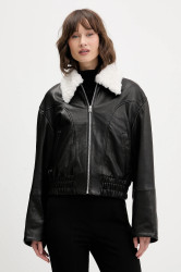 Kožená bunda HUGO Limaos