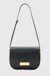 Kožená kabelka AllSaints ETTA černá barva, W295XD