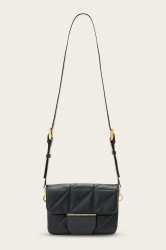 Kožená kabelka AllSaints JUPITER černá barva, W211XD