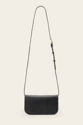 Kožená kabelka AllSaints MAEVE černá barva, W268XD