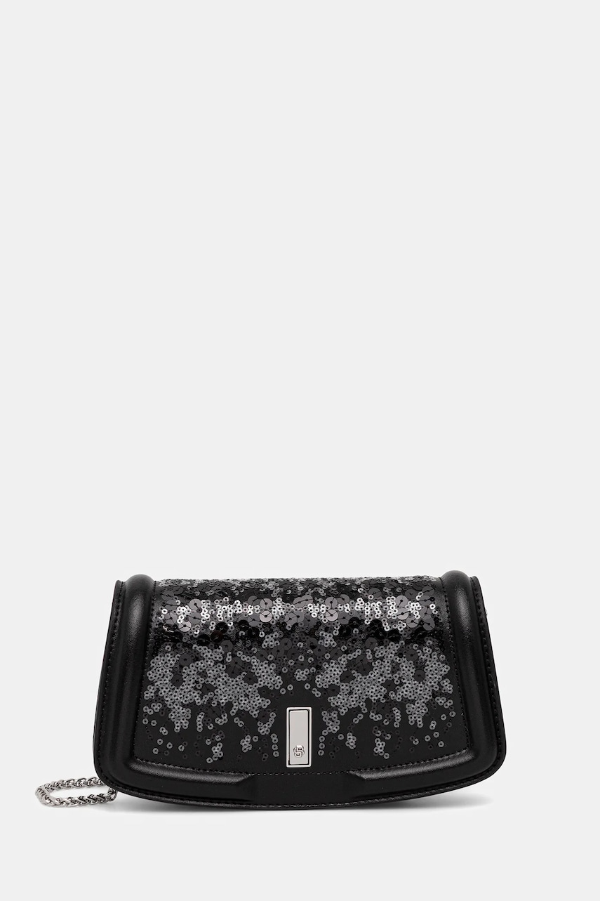 Kožená kabelka BOSS Ariell Clutch SQ