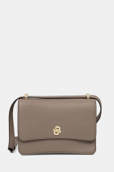 Kožená kabelka BOSS BOSS BEYOND Crossb. hnědá barva, 50554935