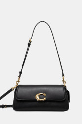 Kožená kabelka Coach Jet černá barva, CAM16