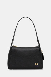 Kožená kabelka Coach Lola hnědá barva, CCC45