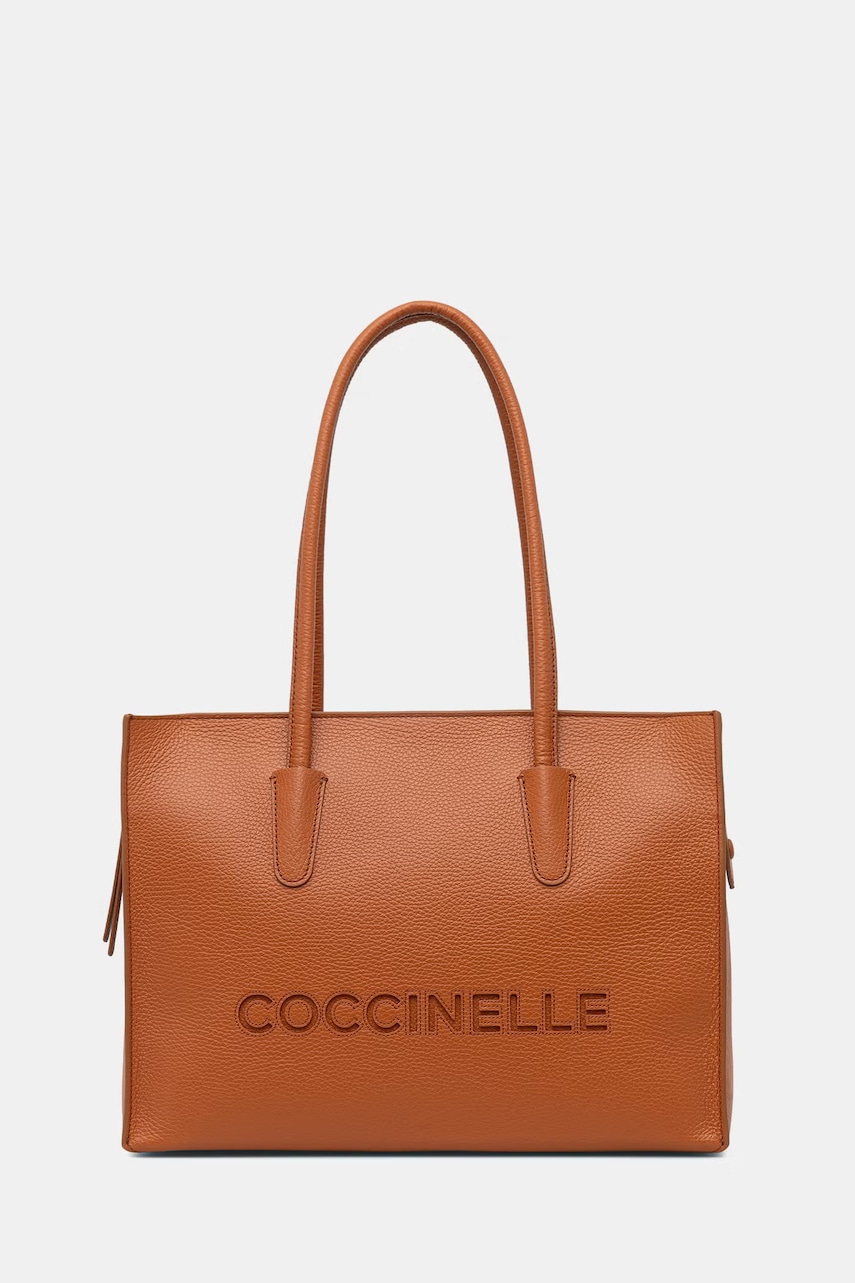 Kožená kabelka Coccinelle