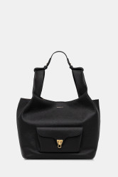 Kožená kabelka Coccinelle BEAT černá barva, E1.TDP.11.01.01