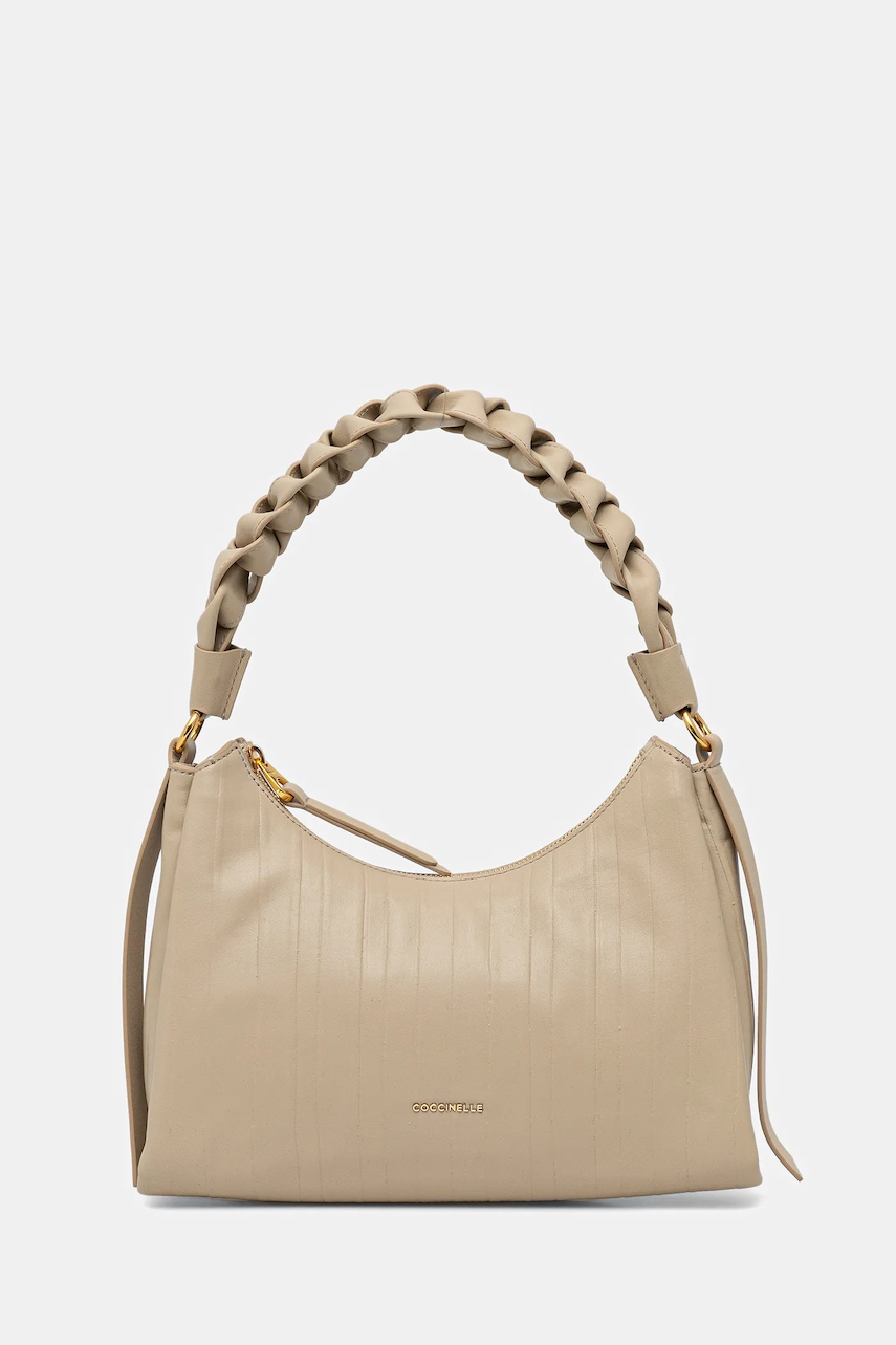Kožená kabelka Coccinelle BOHEME PLISSE