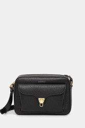 Kožená kabelka Coccinelle COCCINELLE BEAT SOFT černá barva, E1.MF6.15.06.01