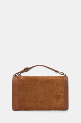 Kožená kabelka Coccinelle ELINOR hnědá barva, E1.TL6.12.02.01