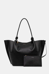 Kožená kabelka Coccinelle FINN černá barva, E1 U07 11 01 01