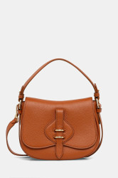 Kožená kabelka Coccinelle MAVERY oranžová barva, E1 U7F 18 02 01