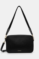 Kožená kabelka Coccinelle TEBE černá barva, E5.MN5.52.01.01