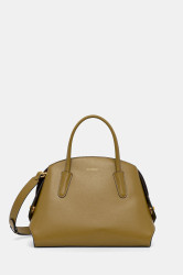 Kožená kabelka Coccinelle TYLDE zelená barva, E1 U7K 18 02 01