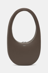 Kožená kabelka Coperni Swipe hnědá barva, COPBA01F6004