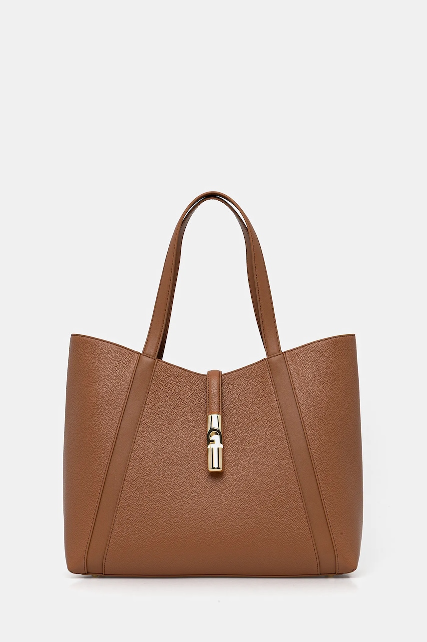 Kožená kabelka Furla béžová barva, WB01788 BX3353 RY000