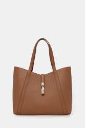 Kožená kabelka Furla béžová barva, WB01788 BX3353 RY000