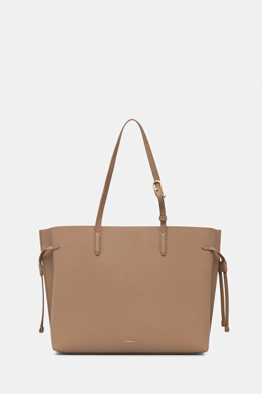 Kožená kabelka Furla béžová barva, WB02001 BX4329 4619S