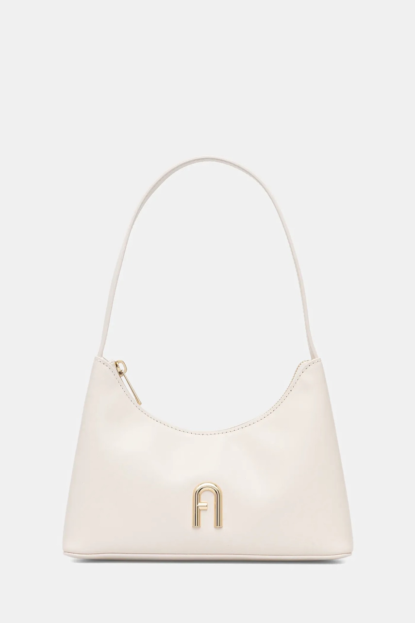 Kožená kabelka Furla bílá barva, WB00863.AX0733.PNN00
