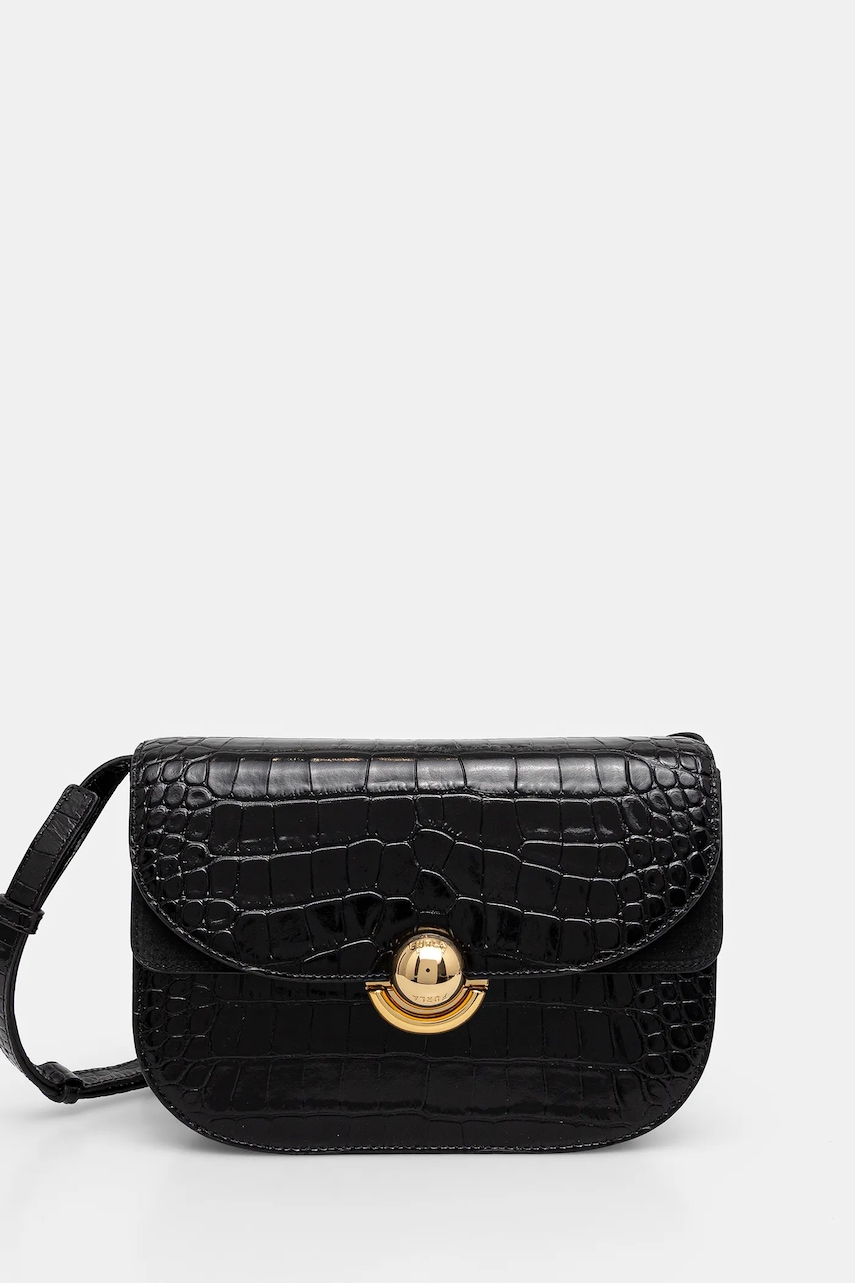 Kožená kabelka Furla černá barva, WB01355.BX3178.O6000