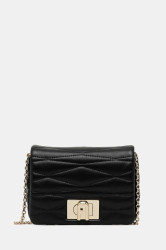 Kožená kabelka Furla černá barva, WE00735.BX3221.O6000