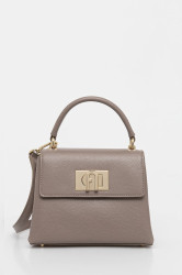 Kožená kabelka Furla hnědá barva, WB00109.ARE000.2572S1007