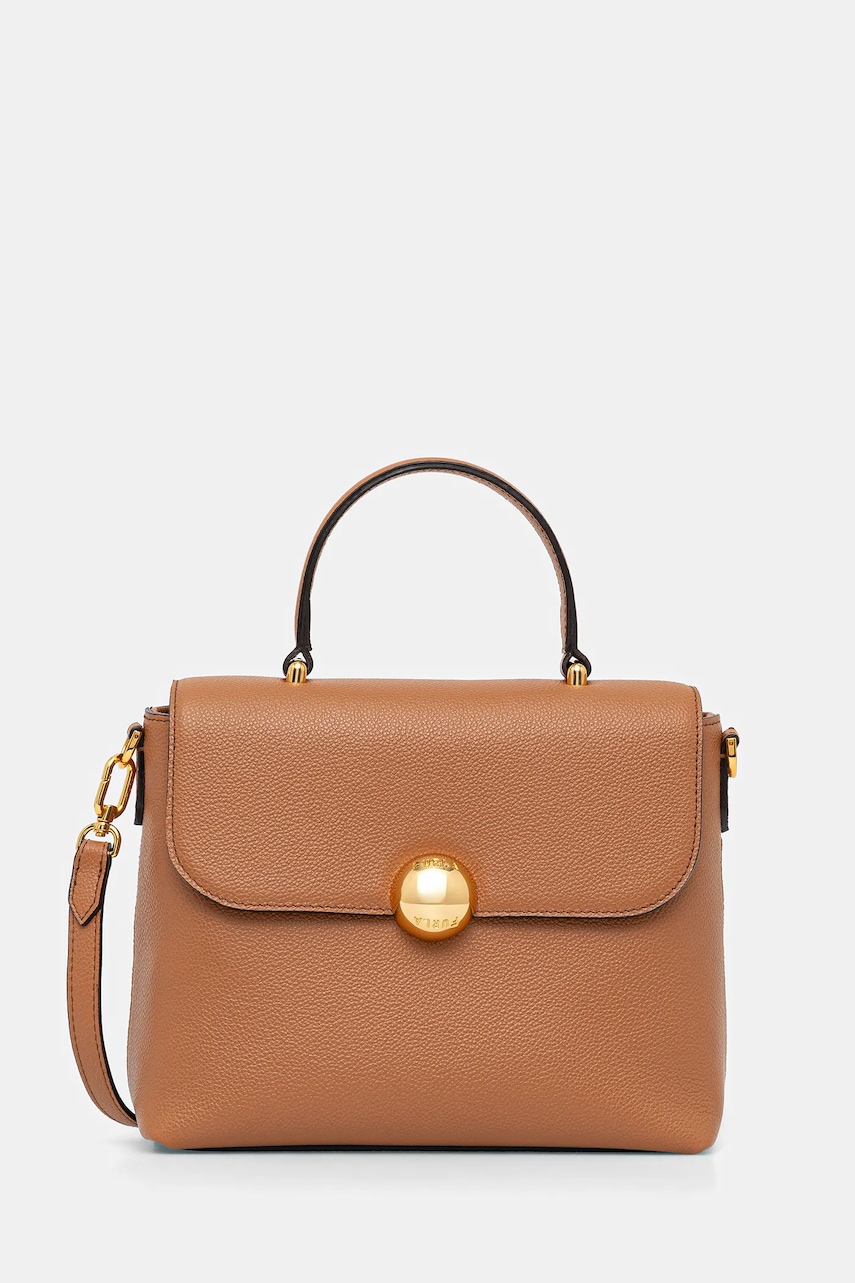 Kožená kabelka Furla Moonlight S hnědá barva, WB01882 BX3036 RY000