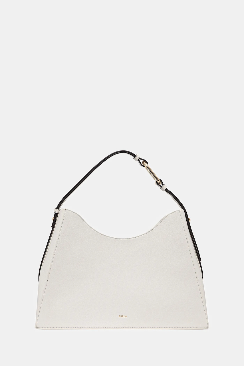 Kožená kabelka Furla šedá barva, WB01246.BX2045.1704S1007