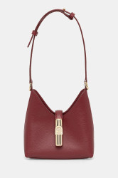 Kožená kabelka Furla vínová barva, WE00820.ARE000.CGQ00