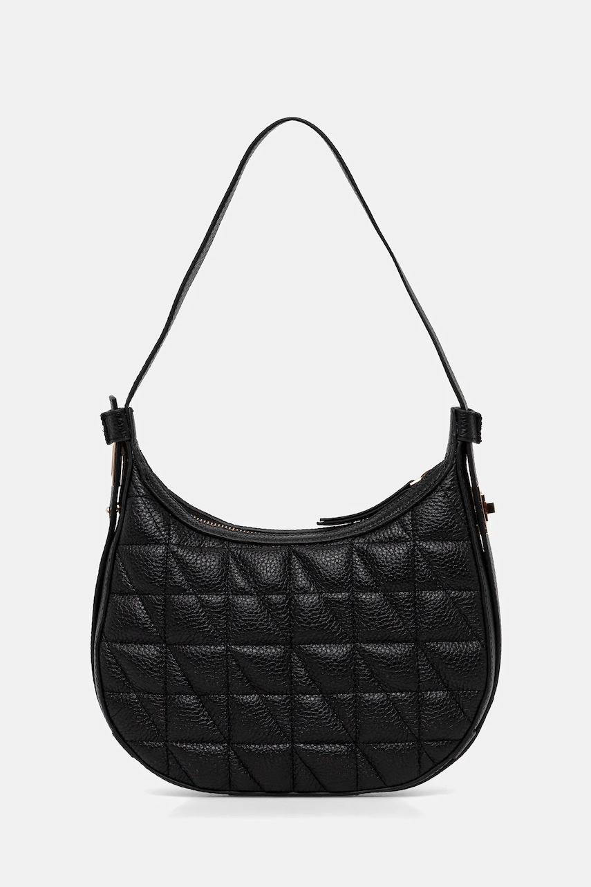 Kožená kabelka Geox MARYEMY černá barva, D56ZSA 00046