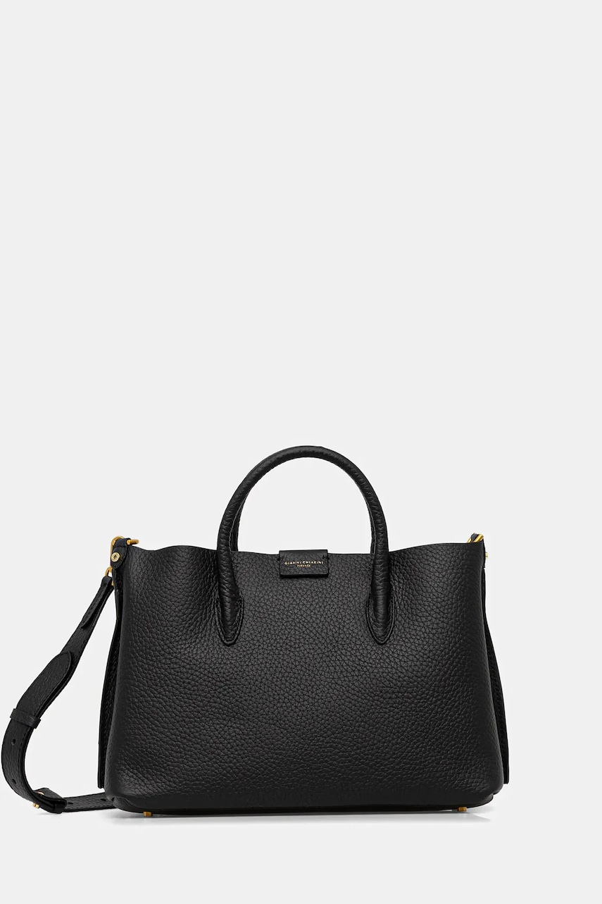 Kožená kabelka Gianni Chiarini ARETHA černá barva, BS.11832.RNGDBL