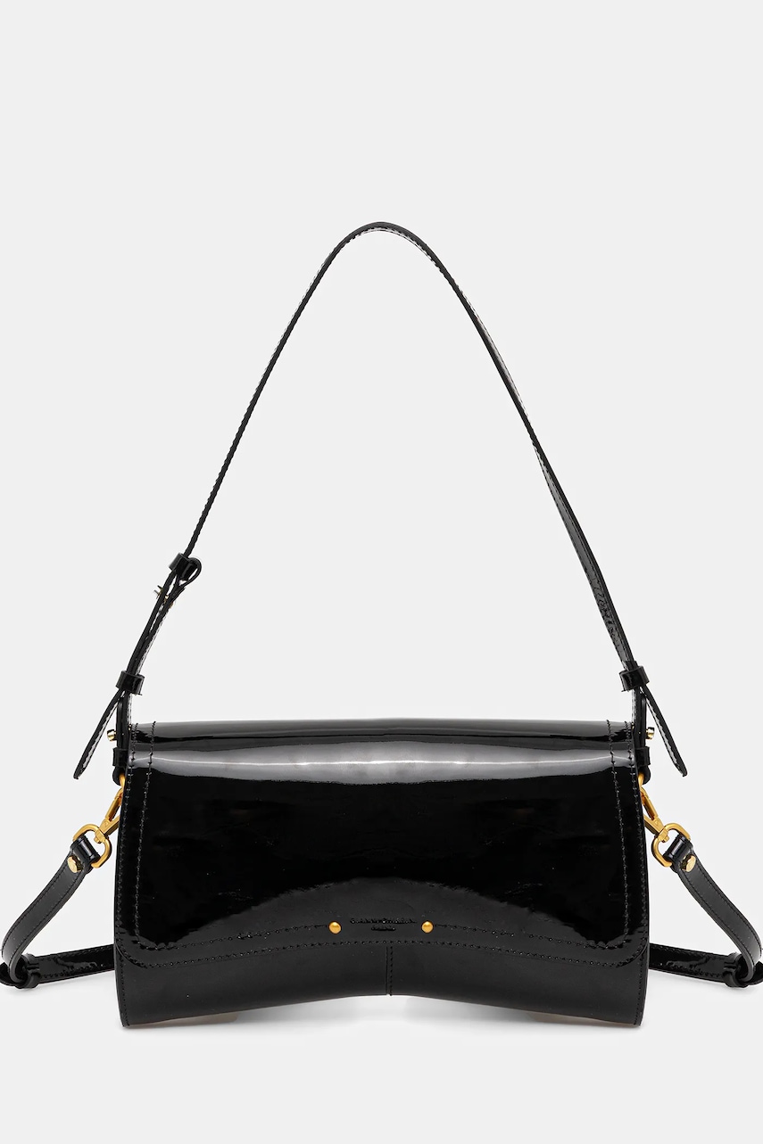 Kožená kabelka Gianni Chiarini KEIRA černá barva, BS.11601.VRPIU