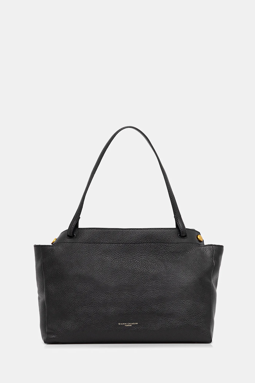 Kožená kabelka Gianni Chiarini OTTAVIA černá barva, BS.11377.GRN