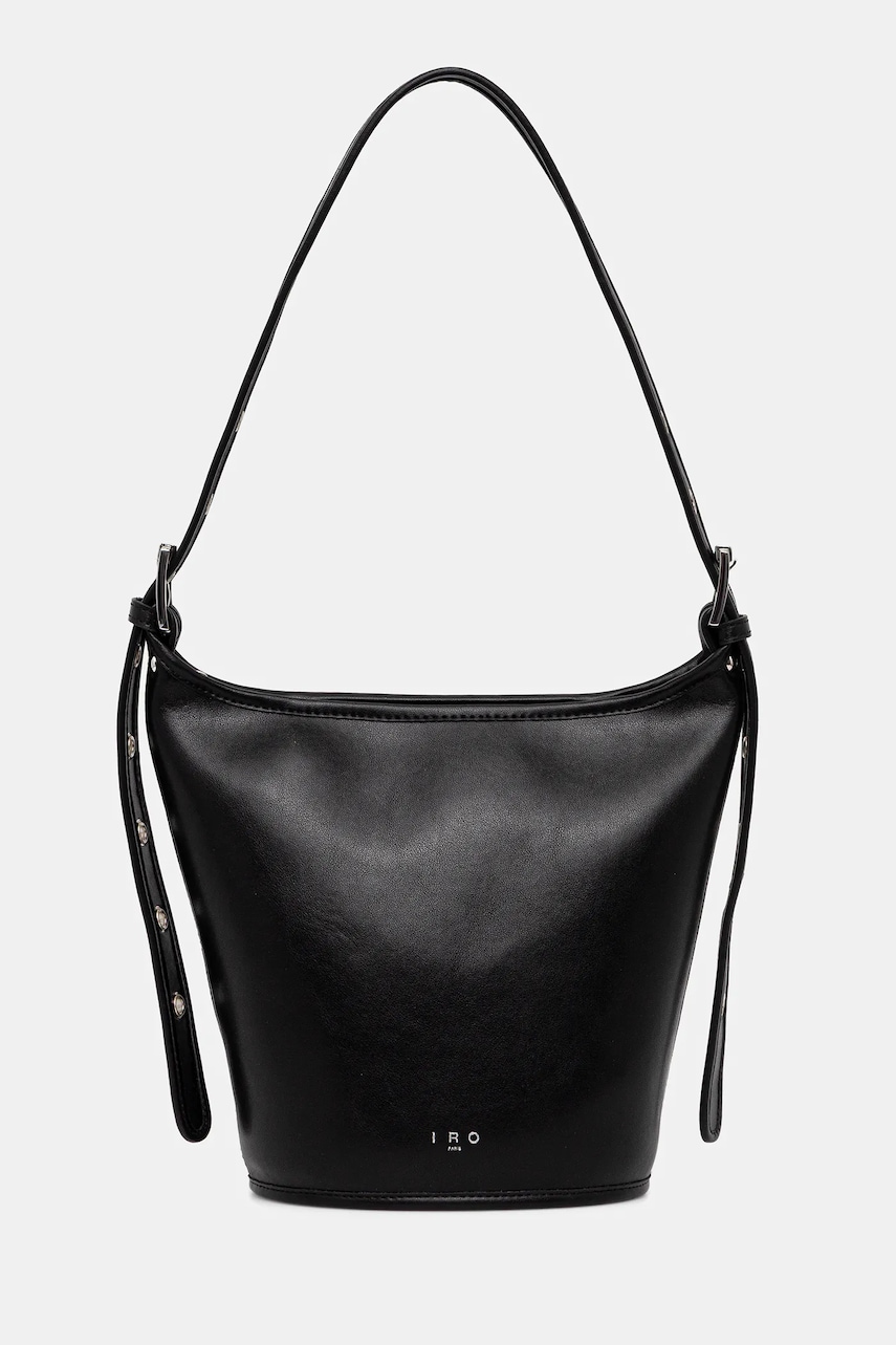 Kožená kabelka IRO černá barva, WP144SMALLZYKE
