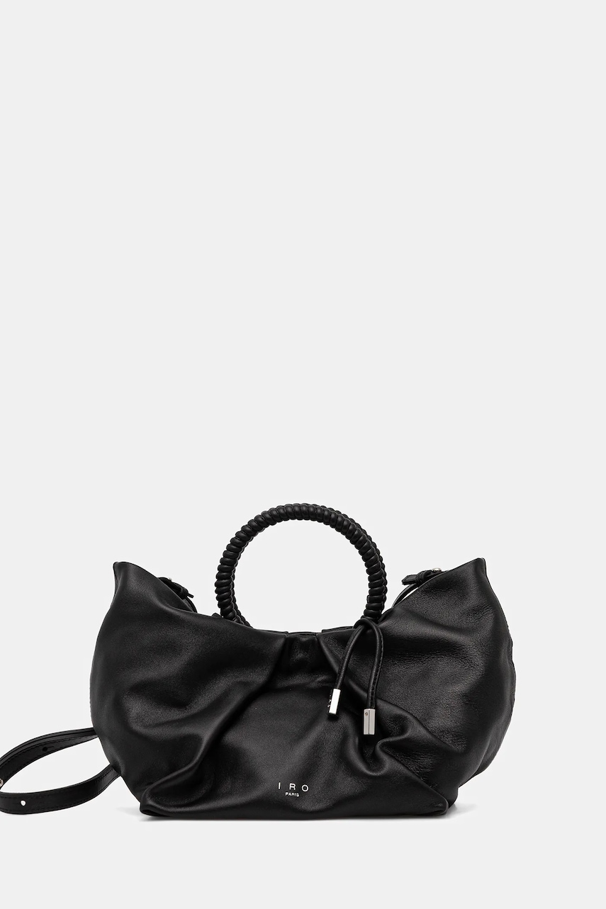 Kožená kabelka IRO černá barva, WP47SUNBAG