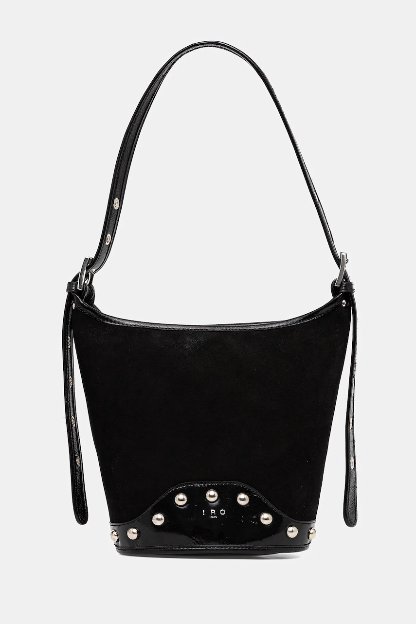 Kožená kabelka IRO WM44SMALLZYKEBI černá barva, ZYKEBI