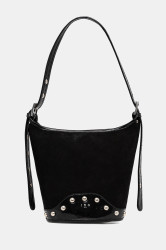 Kožená kabelka IRO WM44SMALLZYKEBI černá barva, ZYKEBI