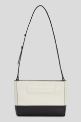 Kožená kabelka Karl Lagerfeld IKON/K bílá barva, A3W32030