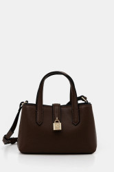 Kožená kabelka Karl Lagerfeld K/AUTOGRAPH hnědá barva, B1W32027