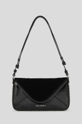 Kožená kabelka Karl Lagerfeld K/HARDWARE černá barva, A3W30083