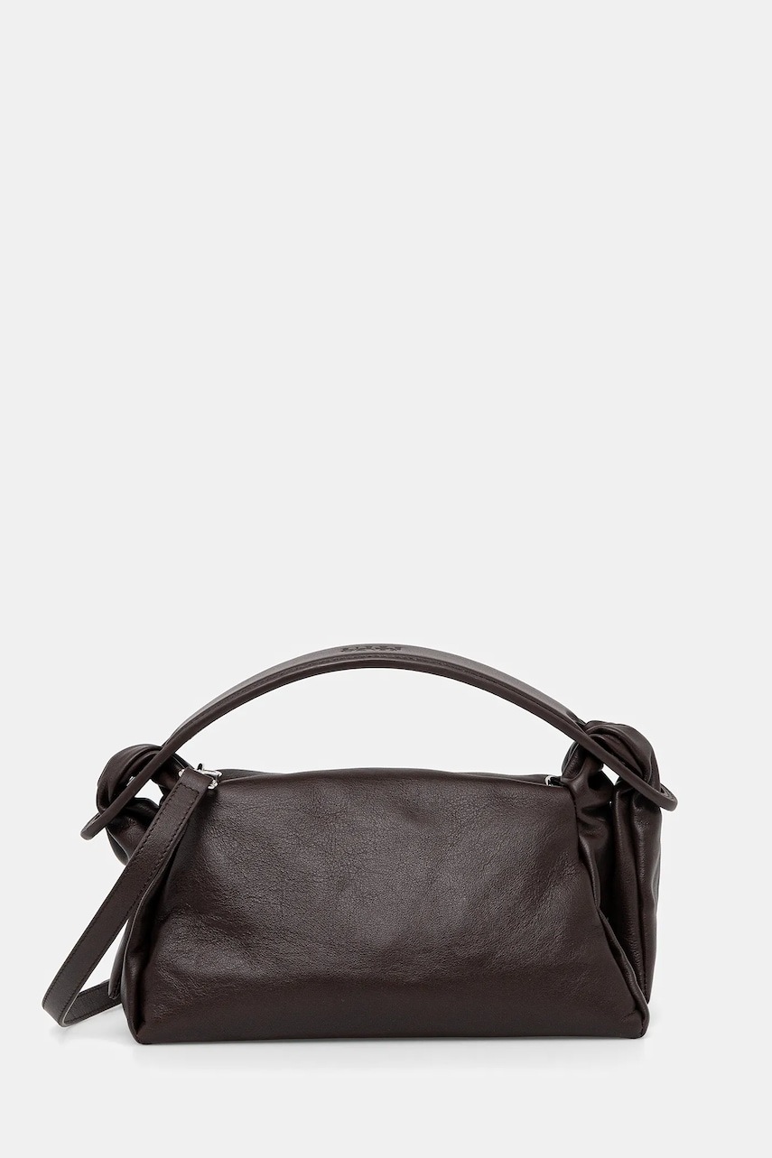 Kožená kabelka Kenzo hnědá barva, FE62SA818L01